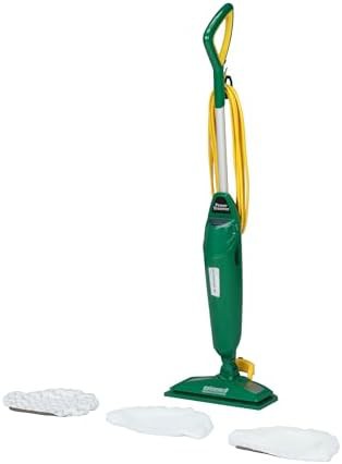 Green commercial power steamer with wide head