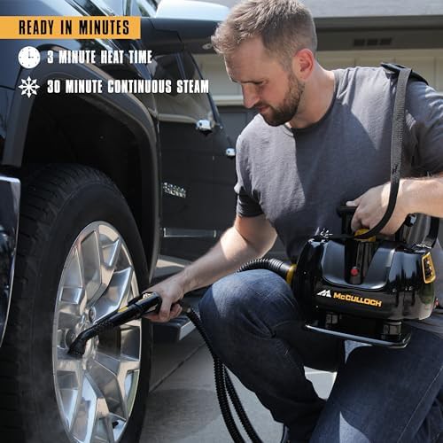 Portable power steam cleaner with accessories — photo 5