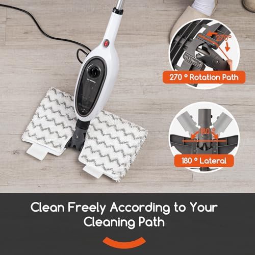 Double sided flip design steam mop — photo 4