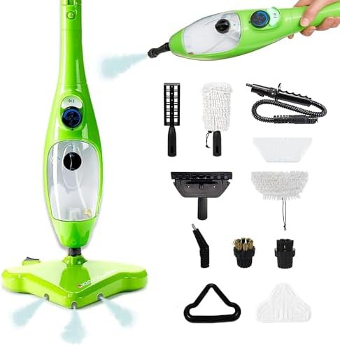 Dual blast steam mop for edges and messes