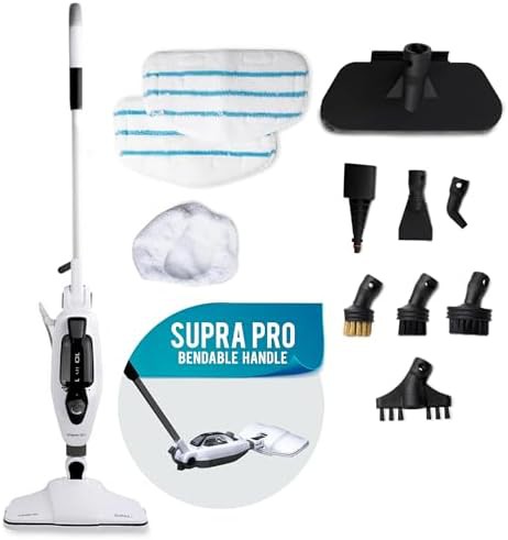 Supra Pro multi-surface steam mop with bendable handle