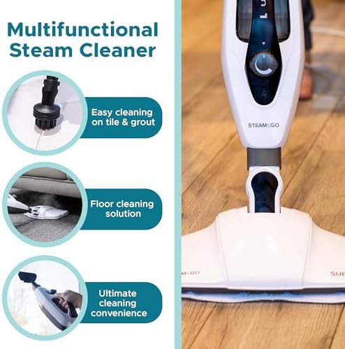 Supra Pro multi-surface steam mop with bendable handle — photo 5