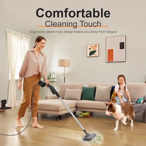 Dual rod steam mop with handheld unit — photo 4