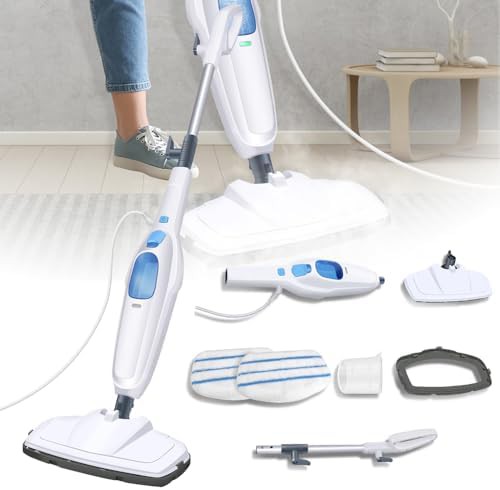Multipurpose steam mop with sixteen foot cord