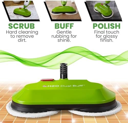 Dual Buff Steam Mop Head with Scrub Pads — photo 4