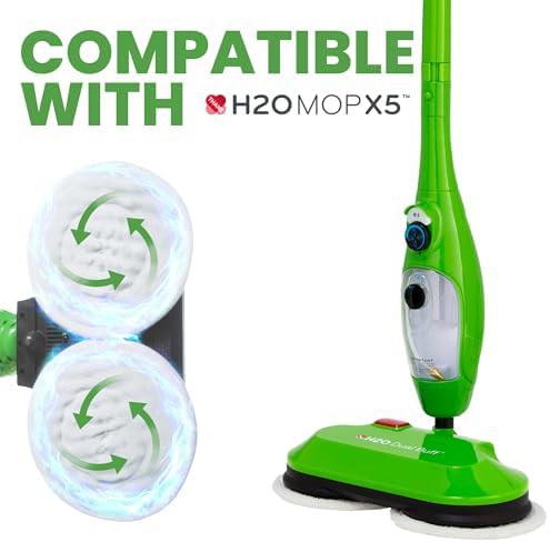 Dual Buff Steam Mop Head with Scrub Pads — photo 5
