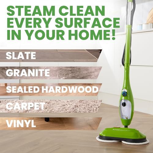 Dual buff steam mop with washable scrub pads — photo 5