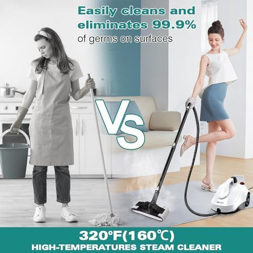 White multipurpose steam mop with 23 accessories — photo 4