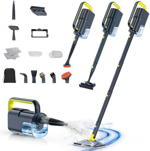 Multipurpose steam cleaner with detachable handheld unit