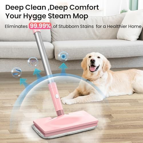 Pink multi purpose floor steamer machine — photo 3