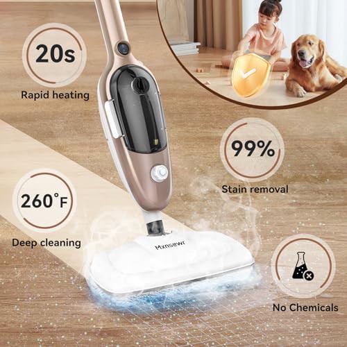 Rose gold multipurpose handheld steam cleaner — photo 4