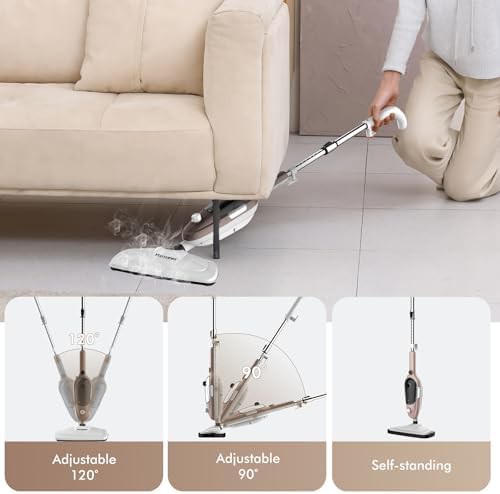 Rose gold multipurpose handheld steam cleaner — photo 5