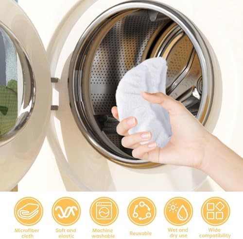 Four pack washable steam mop cloths — photo 5