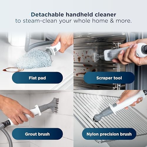Blue lift away mop with handheld steamer — photo 3