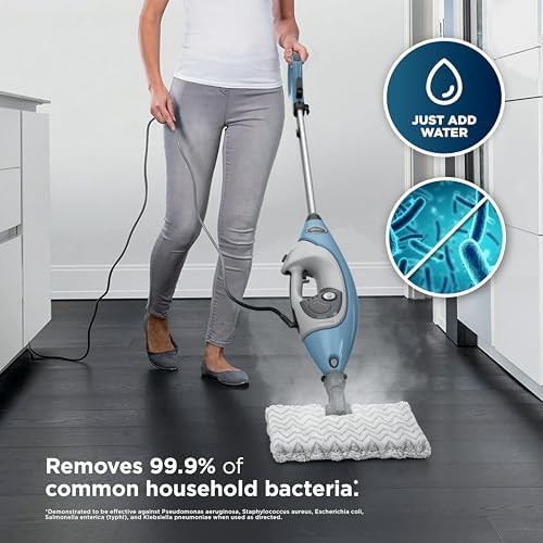 Blue lift away mop with handheld steamer — photo 4