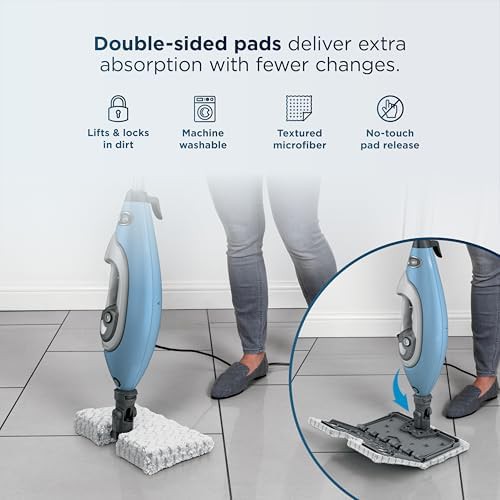 Blue lift away mop with handheld steamer — photo 5