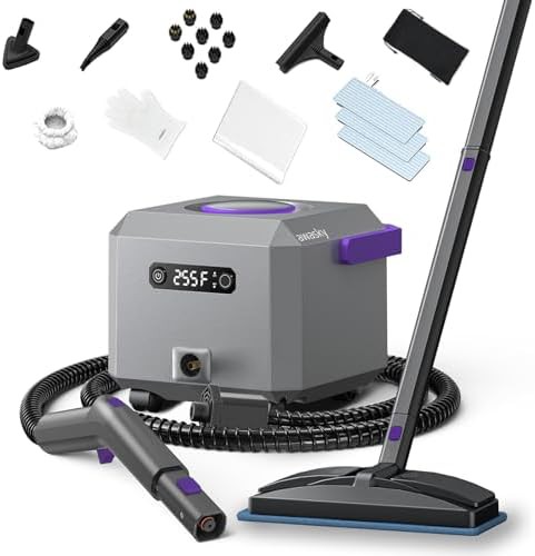 Black fast heating steam mop kit