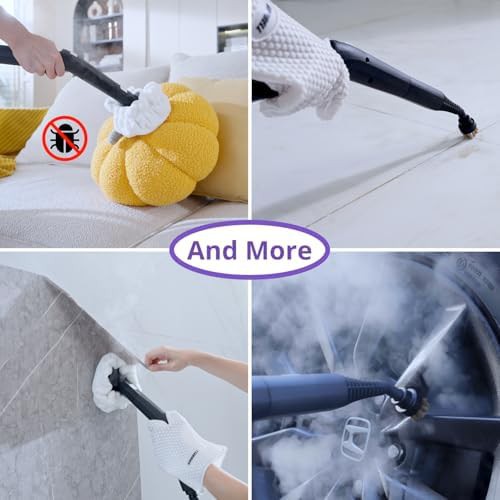 Black fast heating steam mop kit — photo 5