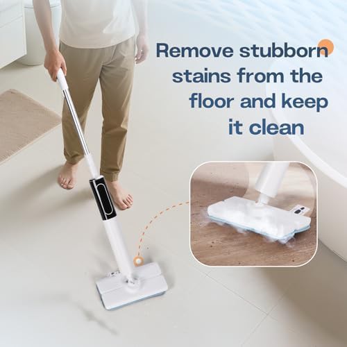 Steam mop with LED display and long cord — photo 4