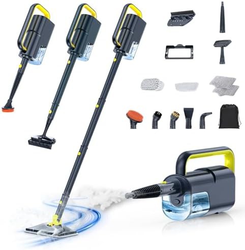 Fast heating detachable handheld steam mop