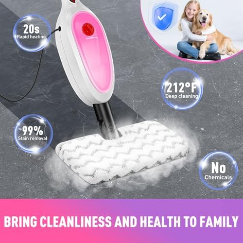 Double sided steam mop with ten accessories — photo 4