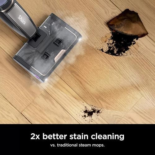 Navy blue steam pickup and scrub mop — photo 4