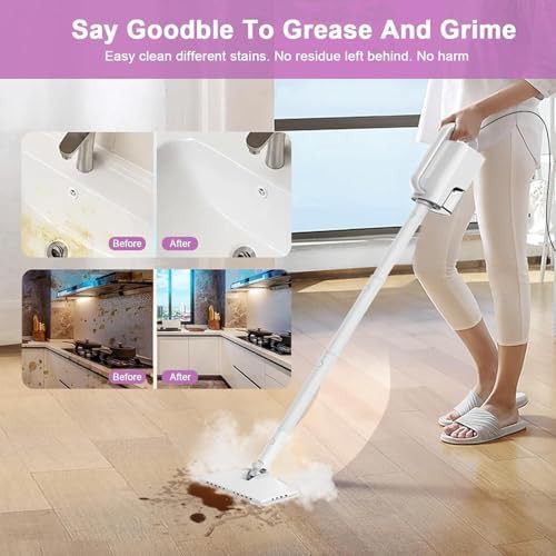 Detachable steam mop in onion white — photo 3