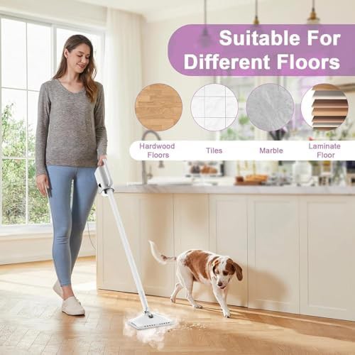 Detachable steam mop in onion white — photo 5
