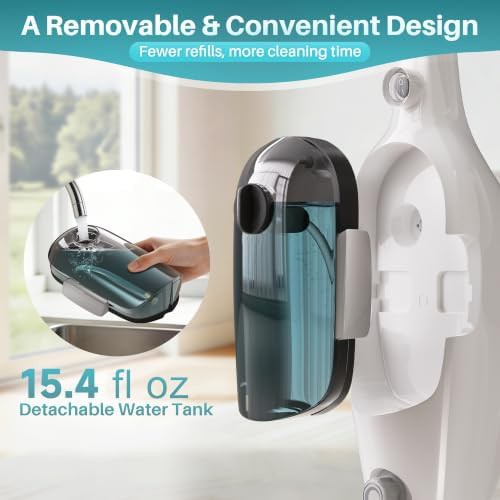 Detachable tank steam mop for multipurpose use — photo 4