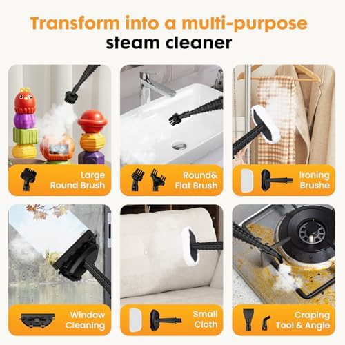 Multipurpose handheld steamer fourteen in one — photo 3