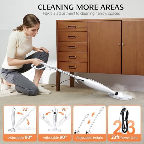 Fast heating handheld and floor steam cleaner — photo 4