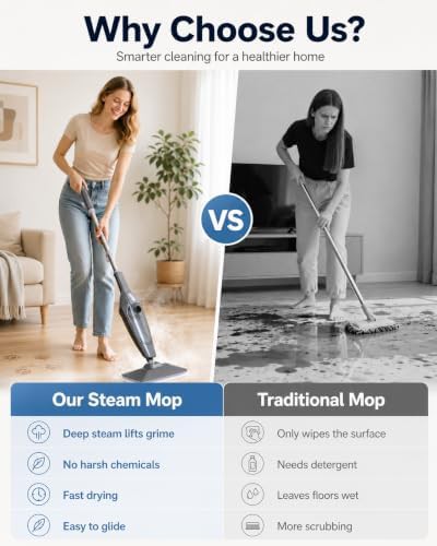 Hardwood steam mop with upgraded cleaning pads — photo 3