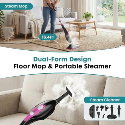 Fast heating handheld combo steam mop — photo 3