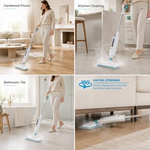 White multi surface mop carpet glider — photo 5