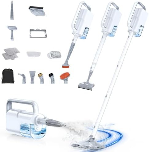 Detachable handheld steam mop for multi-surface use