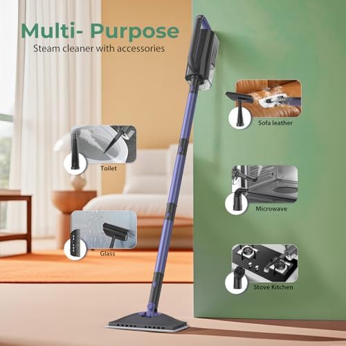 Dull purple fast heating steam mop — photo 4