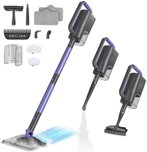 Pale purple hardwood floor steam mop