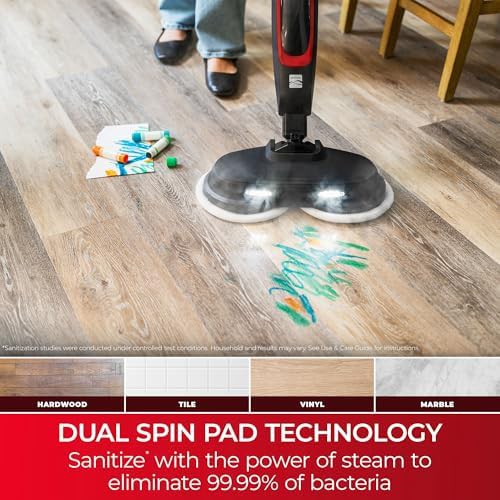 Corded Steam Spin Mop for Scrubbing — photo 3