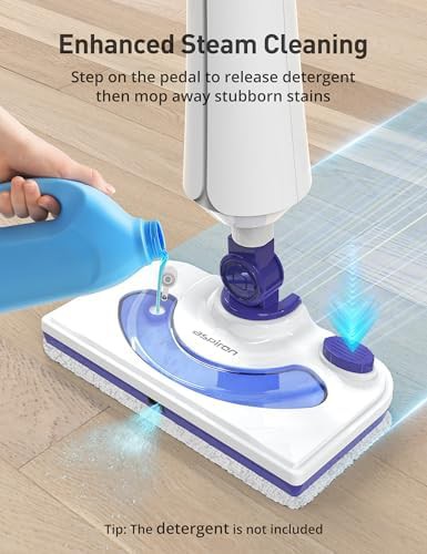 Professional floor steamer with detergent chamber — photo 4