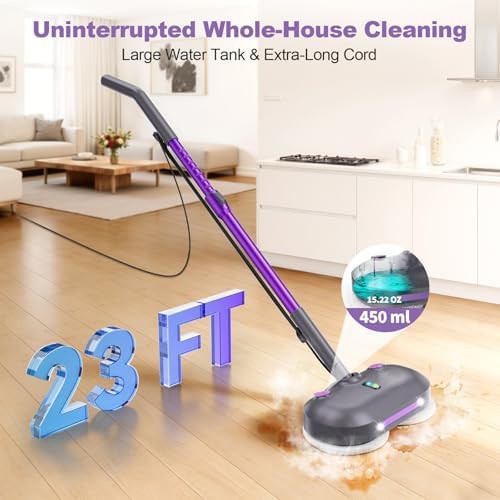 Rotating Pad Floor Steam Cleaner — photo 5