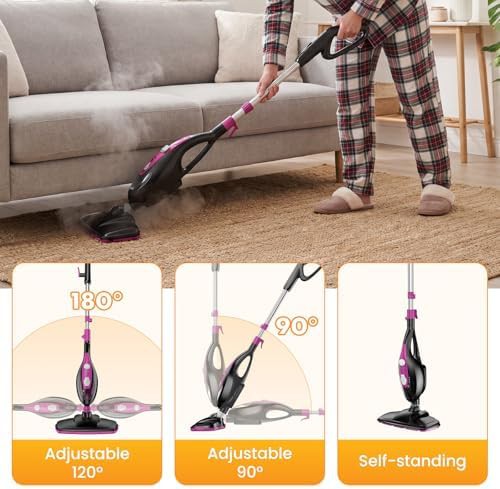 Multipurpose floor steamer with washable pads — photo 5