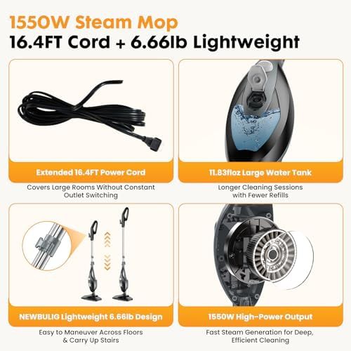 Fourteen in one corded steam mop cleaner — photo 4