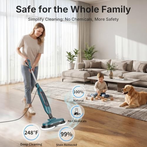 Four mode swivel steering steam mop — photo 3