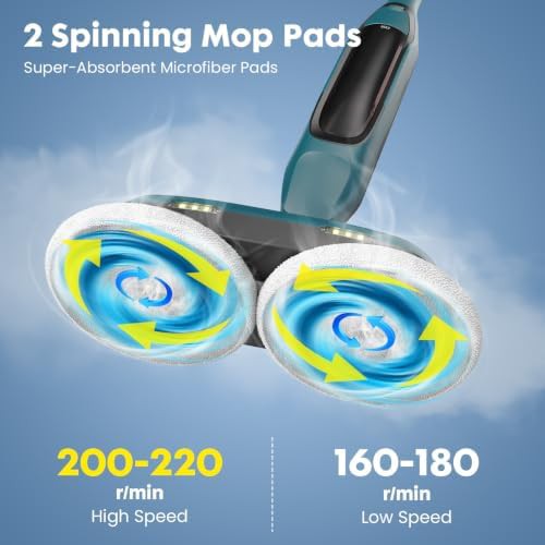 Swivel steering spin steam mop — photo 4
