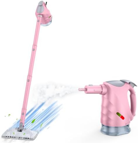 Fast heating steam mop with detachable handheld
