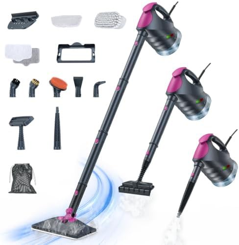 Ten in one steam mop with removable tank