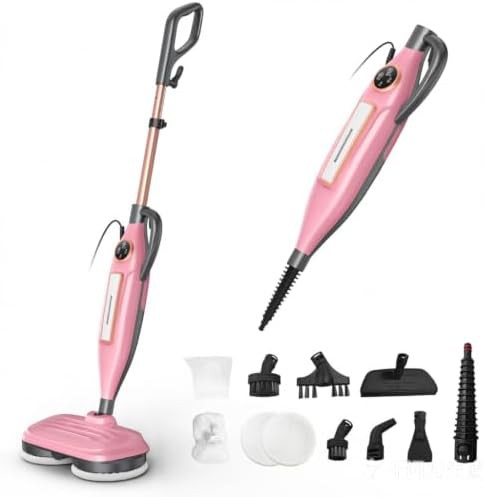 Hard Floor Steam Mop with Rotating Pads