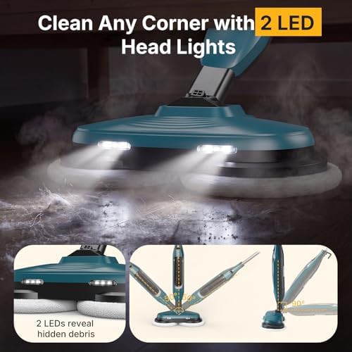 Dual rotating pads steam mop cleaner — photo 3