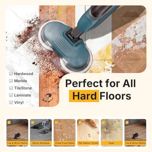 Dual rotating pads steam mop cleaner — photo 4