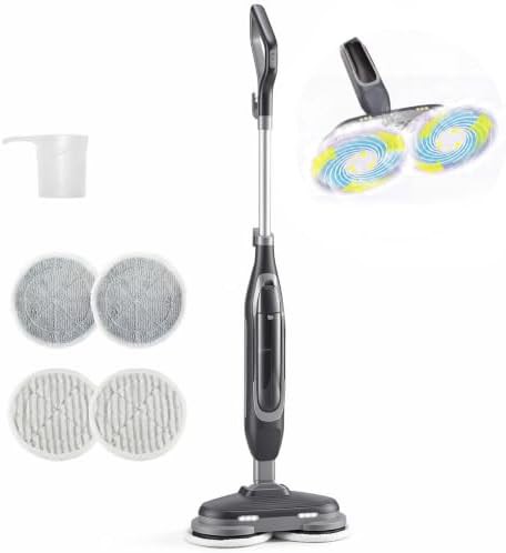 Heavy duty scrub and steam mop